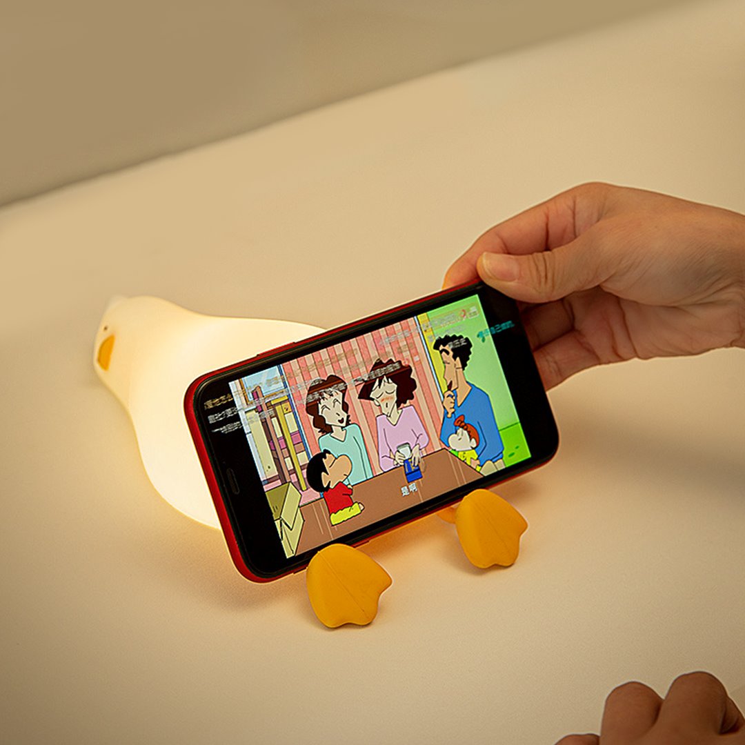 LED Nachtlicht Ente – Schlafende Ente Nachtlampe für Kinderzimmer, weich und sicher