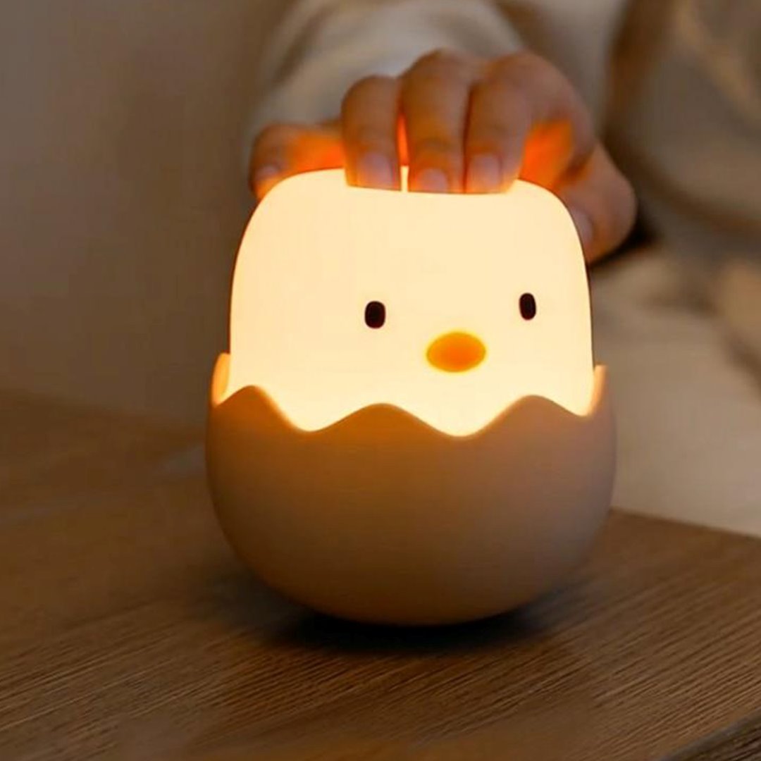 Nachtlampe USB Küken – Wiederaufladbare LED Lampe für Kinderzimmer und Babyzimmer
