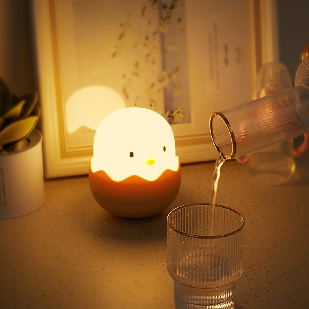 Nachtlampe USB Küken – Wiederaufladbare LED Lampe für Kinderzimmer und Babyzimmer