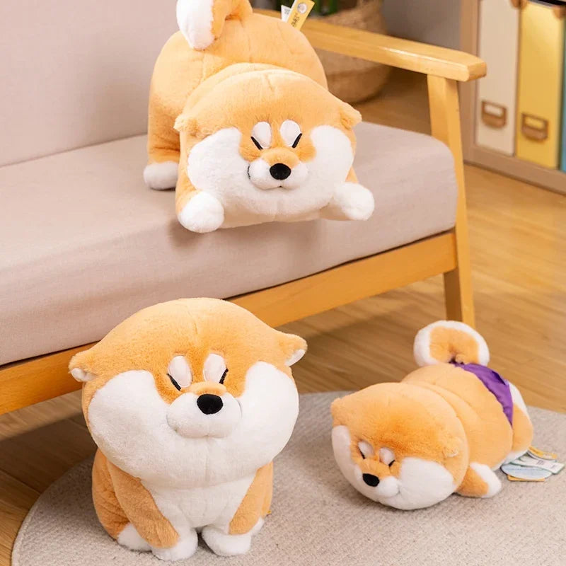 Plüsch Akita Shiba Inu Hund – Kawaii Kuscheltier für Kinder und Sammler