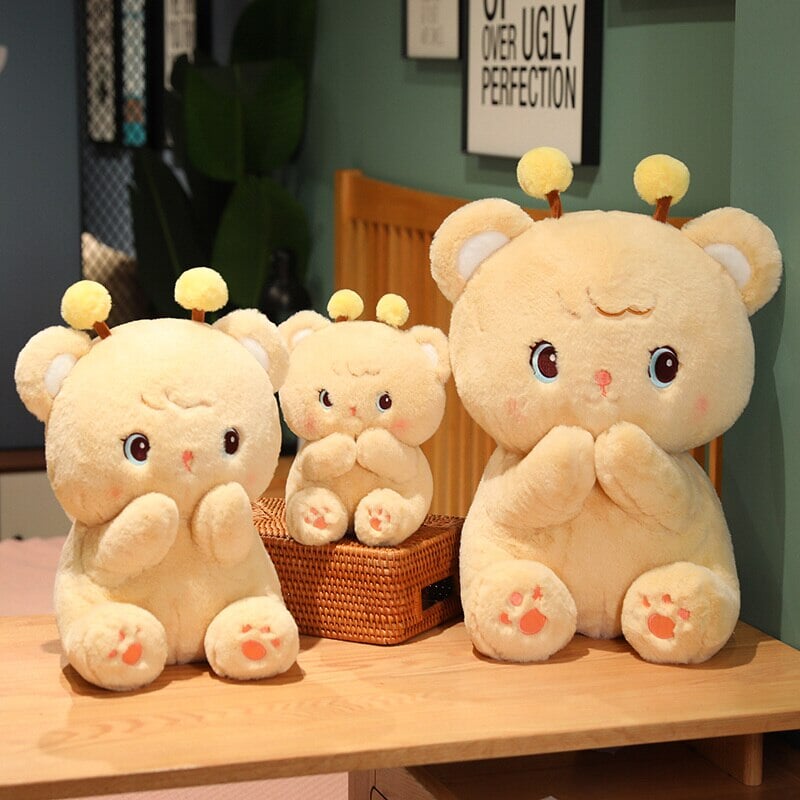 Plüsch Bären Spielzeug – Gem der Bumble Bee Braunbär Kuscheltier weich und süß