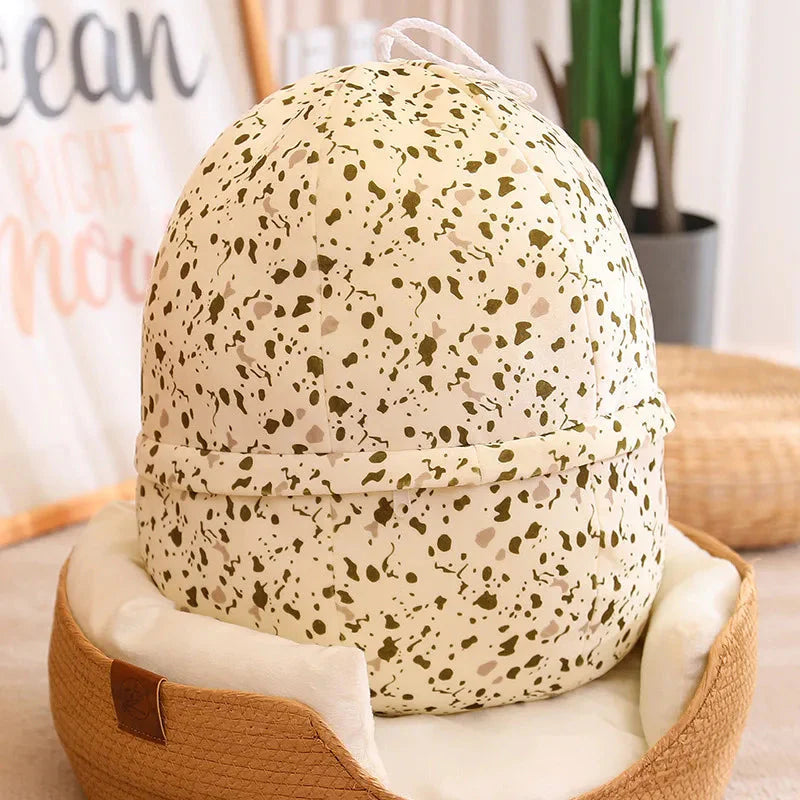 Plüsch Drache Ei 2-in-1 – Kuscheltier und Kissen für Kinder, weich und vielseitig