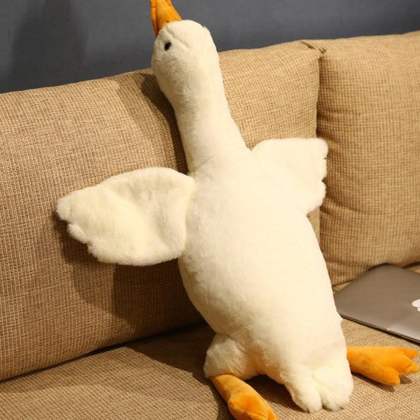 Plüschschwan Sora – Flauschiger Kuscheltier Schwan für Kinder und Erwachsene