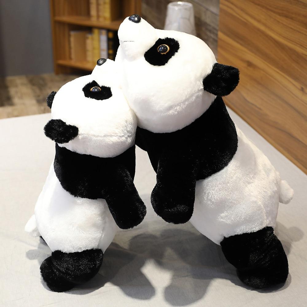 Plüschtier Panda – Schlafender Panda Kuscheltier aus weichem Material für Kinder