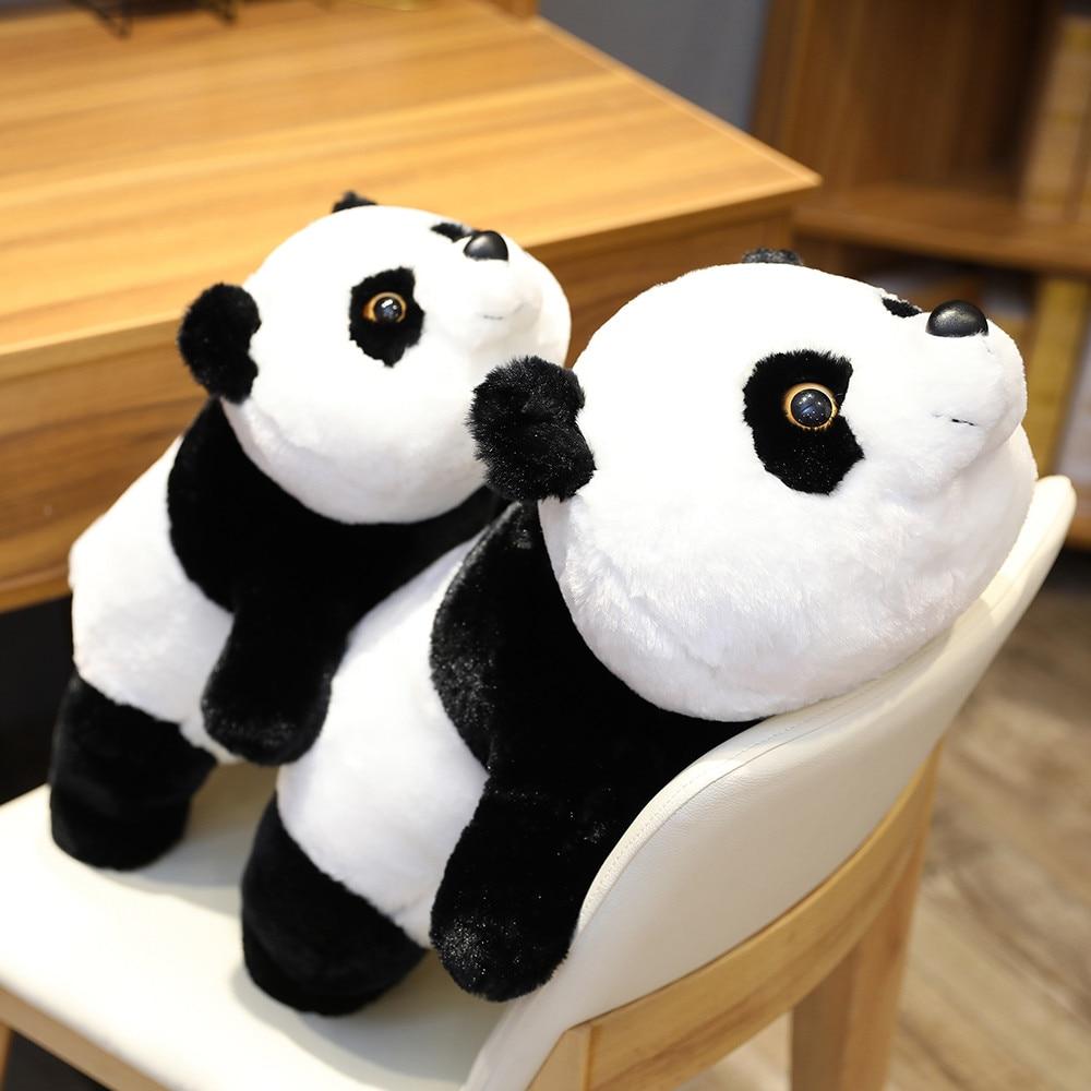 Plüschtier Panda – Schlafender Panda Kuscheltier aus weichem Material für Kinder