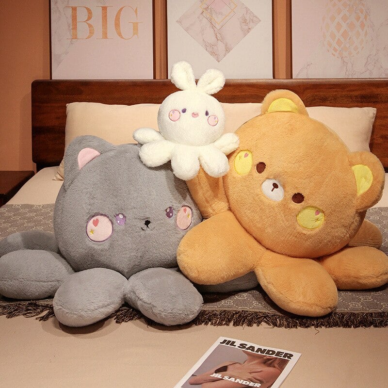 Plüschtiere Fuchs Katze Hase Bär – Flauschige Kuscheltiere für Kinder