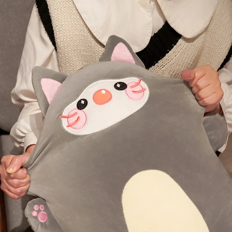 Plüschtiere Hund Katze Hase Ente – Weiche Pfannkuchen Plüschkollektion 2024