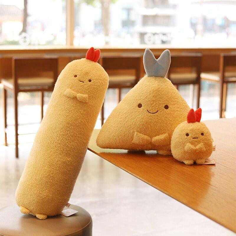 Plüschtiere Tempura Garnelen – Japanische frittierte Garnelen Kuscheltiere für Kinder