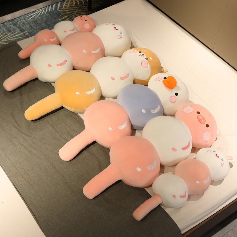 Plush Dango Snack Buddies – Kawaii Pastel Dango Plushies for Kids
