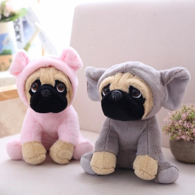 Pug-Plüschtiere Familie – Weiche, kuschelige Pug-Stofftiere für Kinder