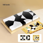 180 Piece 3D Puzzle Board Game with Pattern Cards and Interlocking Tiles for Kids