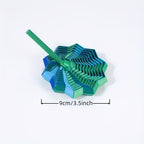 3D Geometric Cascade Fidget Toy with Folding Layers