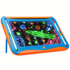 LED Light-Up Drawing Tablet for Kids with Neon Glow Effect and Reusable Writing Surface