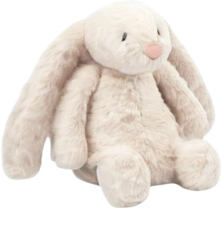 Soft Plush Bunny Dog Toy with Squeaker and Crinkle Sounds