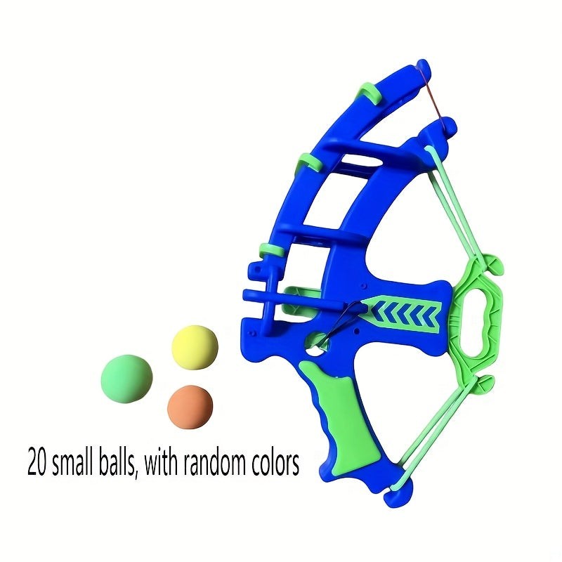 Kids Foam Ball Blaster Shooting Toy Set with Target Cans