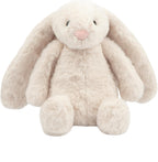 Soft Plush Bunny Dog Toy with Squeaker and Crinkle Sounds
