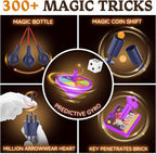35 in 1 Magic Tricks Kit with 300 Plus Illusions and Props for Kids