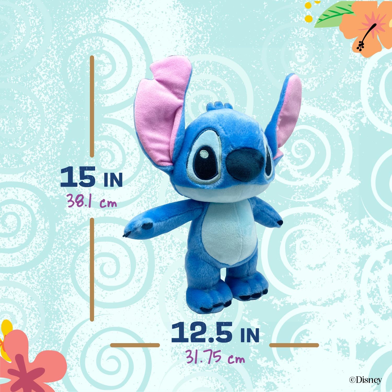 Cute Blue Alien Plush Toy with Big Ears