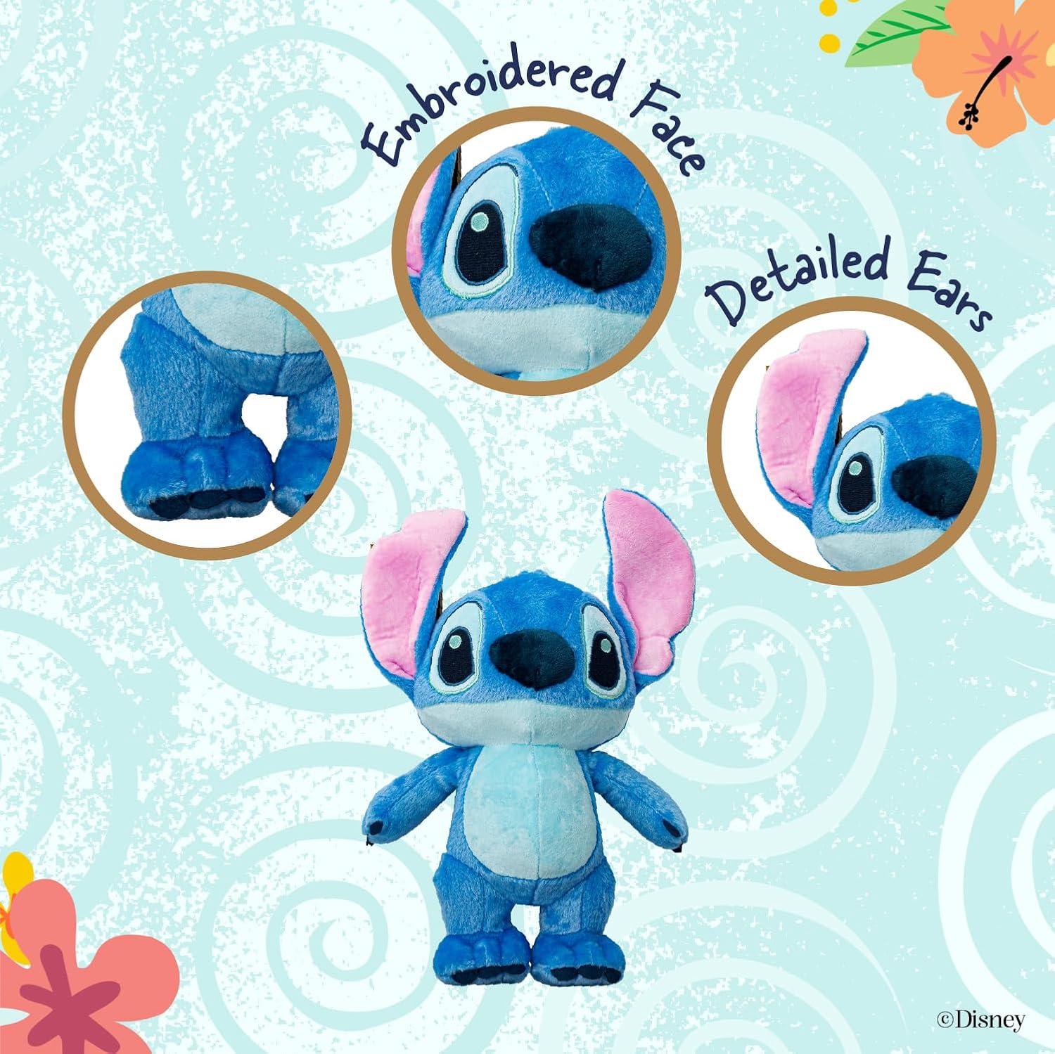 Cute Blue Alien Plush Toy with Big Ears