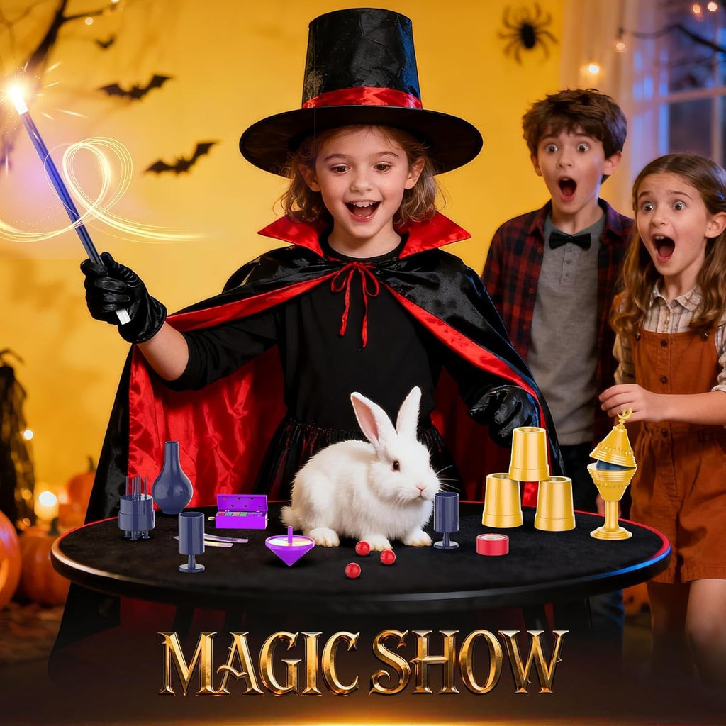 35 in 1 Magic Tricks Kit with 300 Plus Illusions and Props for Kids