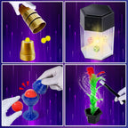 Kids Magic Tricks Set with Cups, Wand and Illusion Props Including Easy Magic Kit