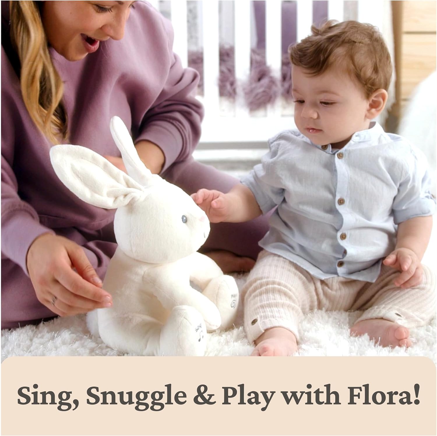 Adorable Interactive Baby Bunny Plush Toy