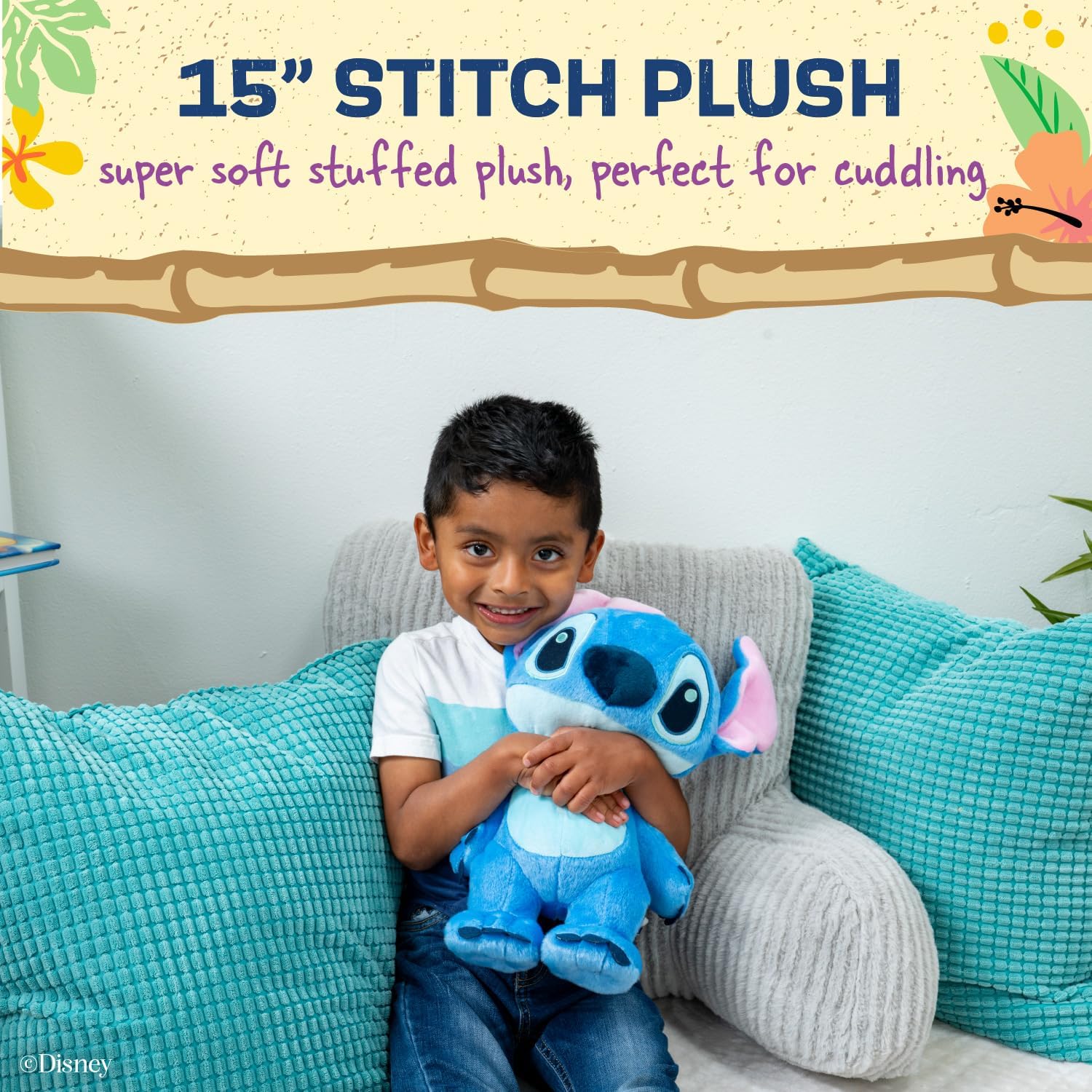 Cute Blue Alien Plush Toy with Big Ears