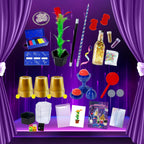 Kids Magic Tricks Set with Cups, Wand and Illusion Props Including Easy Magic Kit