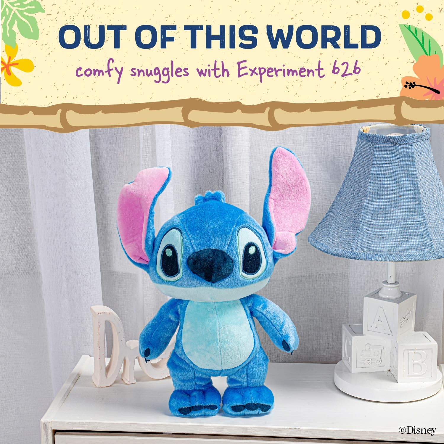 Cute Blue Alien Plush Toy with Big Ears