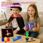 Kids Magic Tricks Set with Wand, Hat and Cape Costume