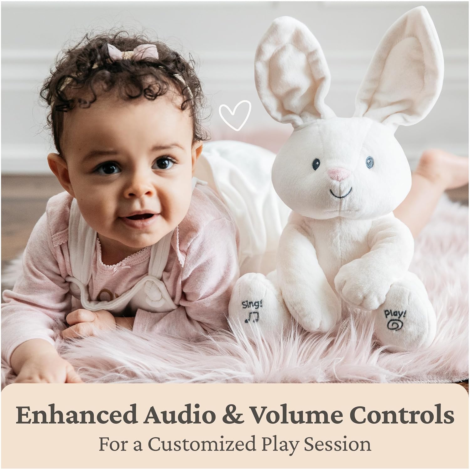 Adorable Interactive Baby Bunny Plush Toy