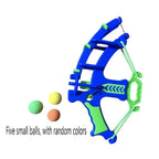 Kids Foam Ball Blaster Shooting Toy Set with Target Cans