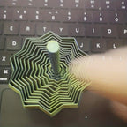 3D Geometric Cascade Fidget Toy with Folding Layers