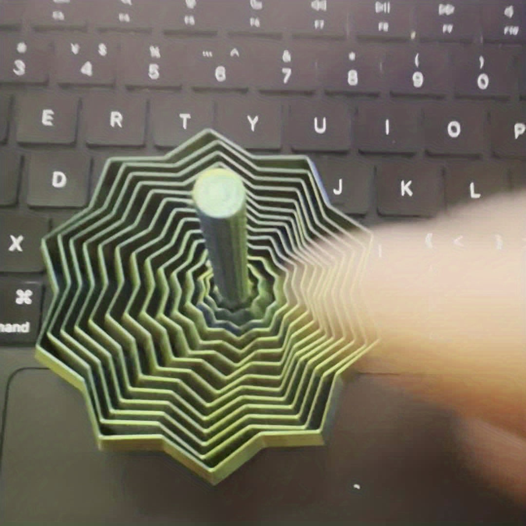 3D Geometric Cascade Fidget Toy with Folding Layers