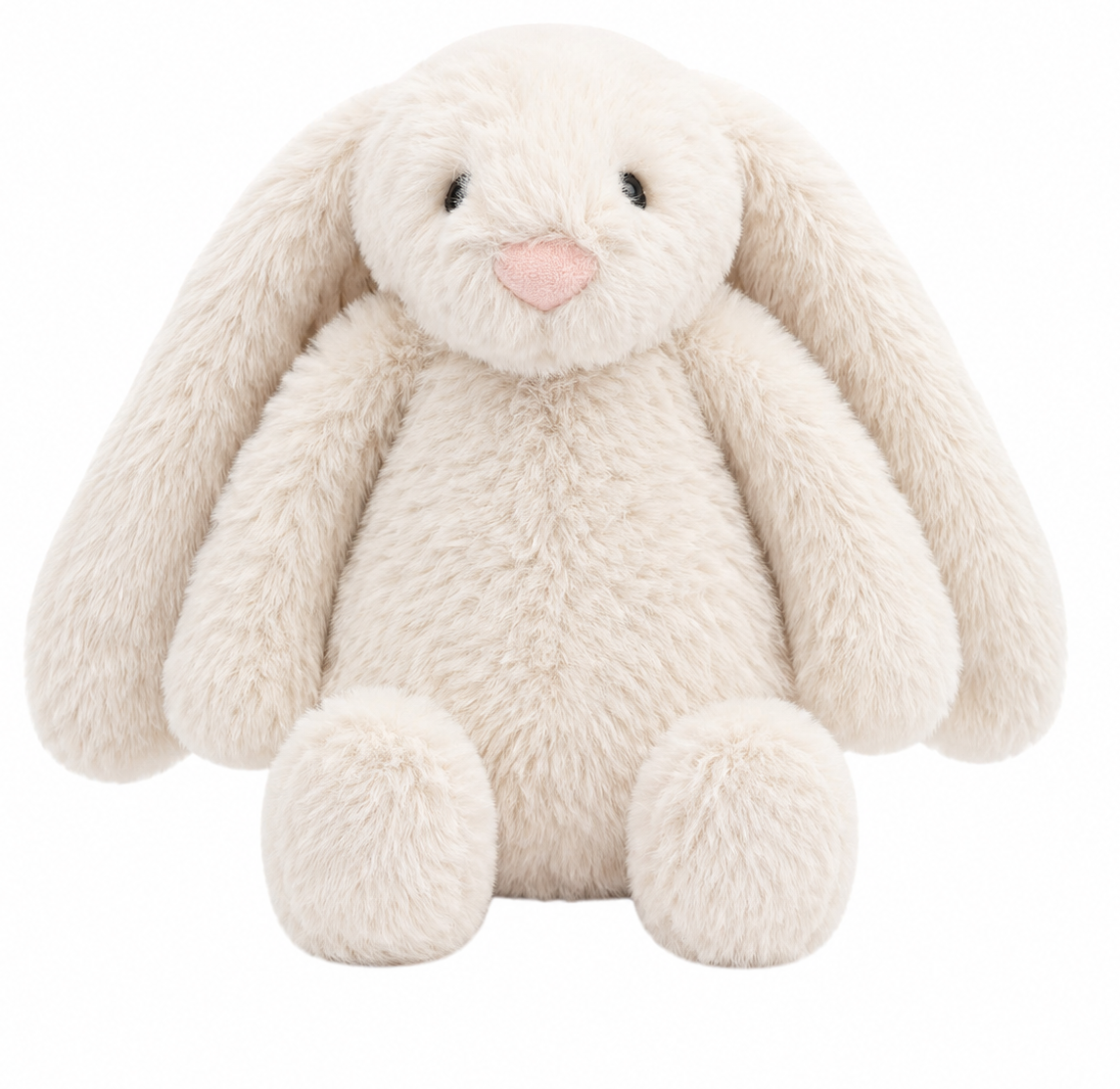 Soft Plush Bunny Dog Toy with Squeaker and Crinkle Sounds