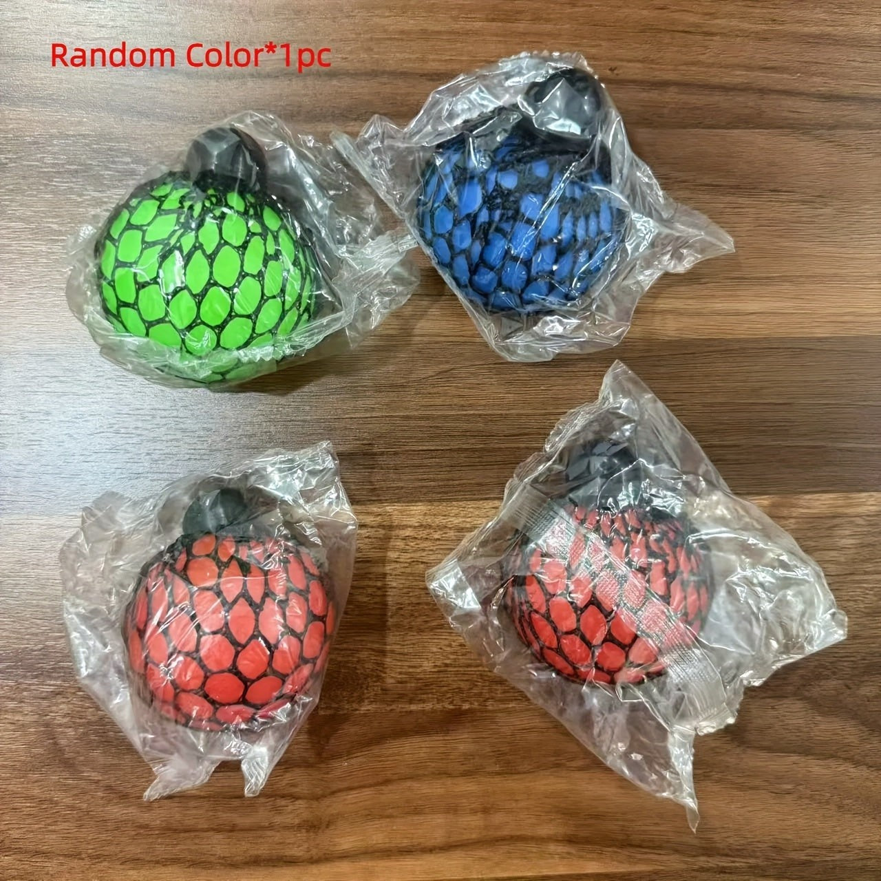 Grape Mesh Squishy Stress Ball Toy with Color-Changing Squeeze Effect