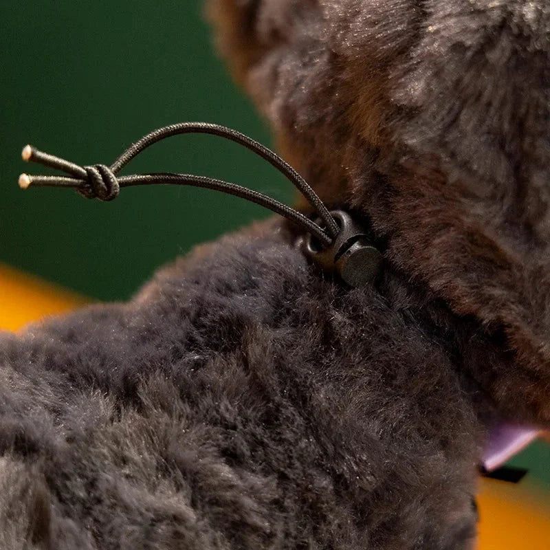 Halloween Plüschkatze – Schwarze Hexenkatze Kuscheltier für Kinder