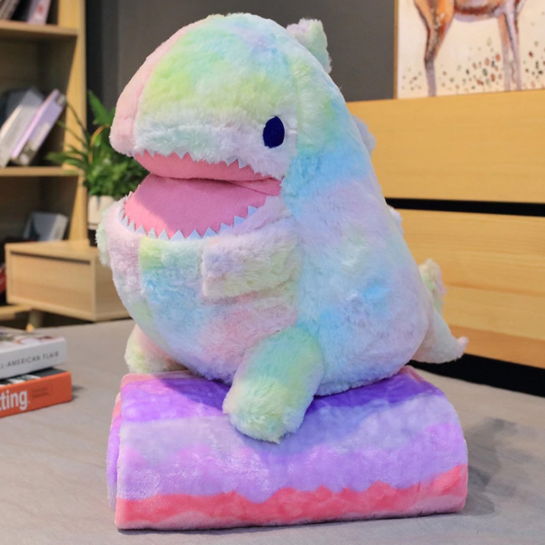 Plüschfigur Dinosaurier – Fuzzy Galaxy Rex Kuscheltier weich und bunt