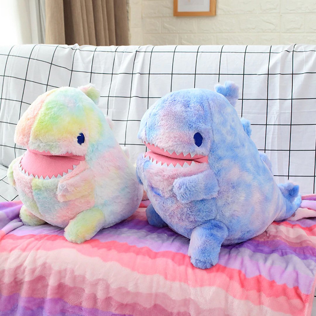 Plüschfigur Dinosaurier – Fuzzy Galaxy Rex Kuscheltier weich und bunt