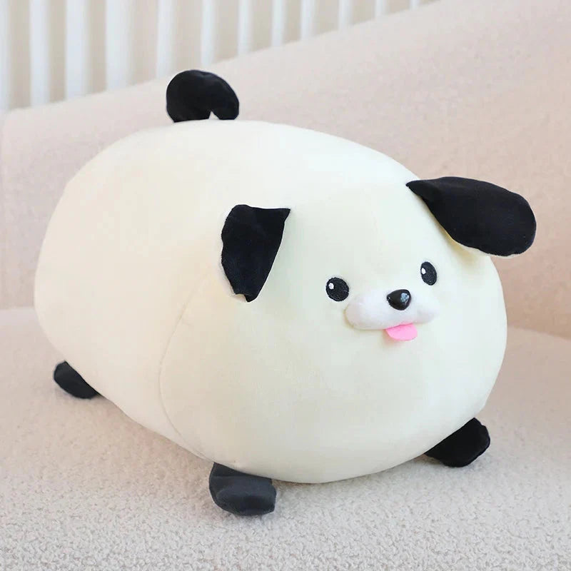 Plüschtiere Hund – Fröhlicher Weiß-Braun Hund Plüschspielzeug für Kinder