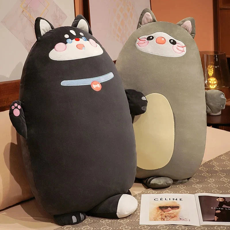 Plüschtiere Hund Katze Hase Ente – Weiche Pfannkuchen Plüschkollektion 2024