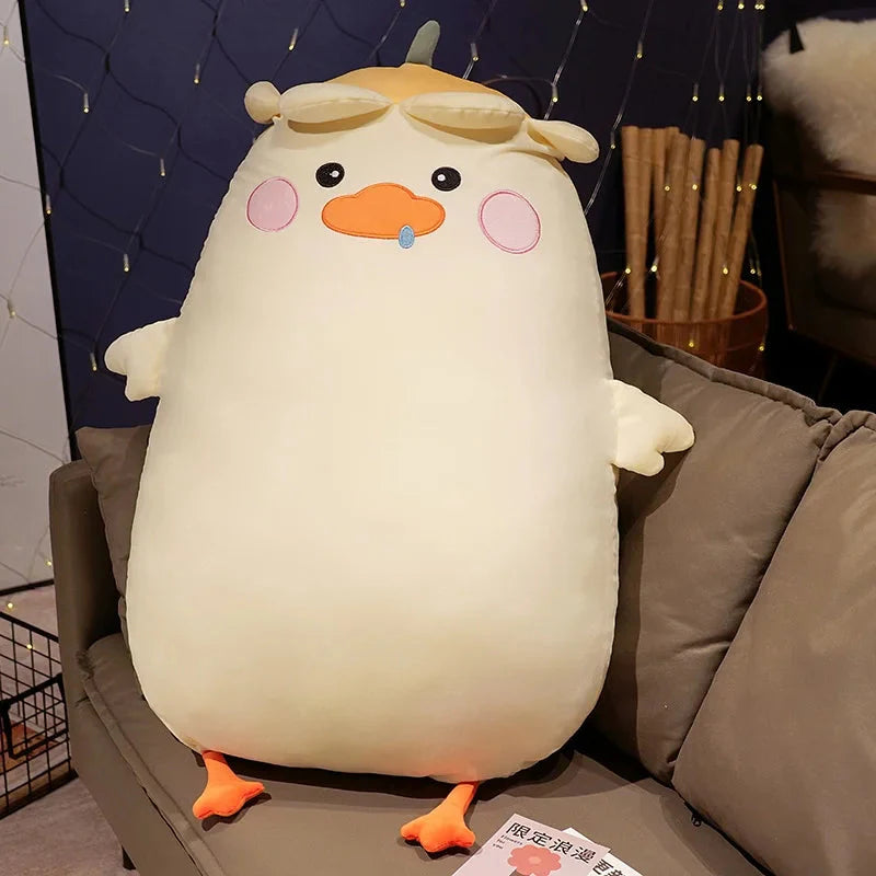 Plüschtiere Hund Katze Hase – Kuschelige Pfannkuchen-Ente Plüschkollektion 2024