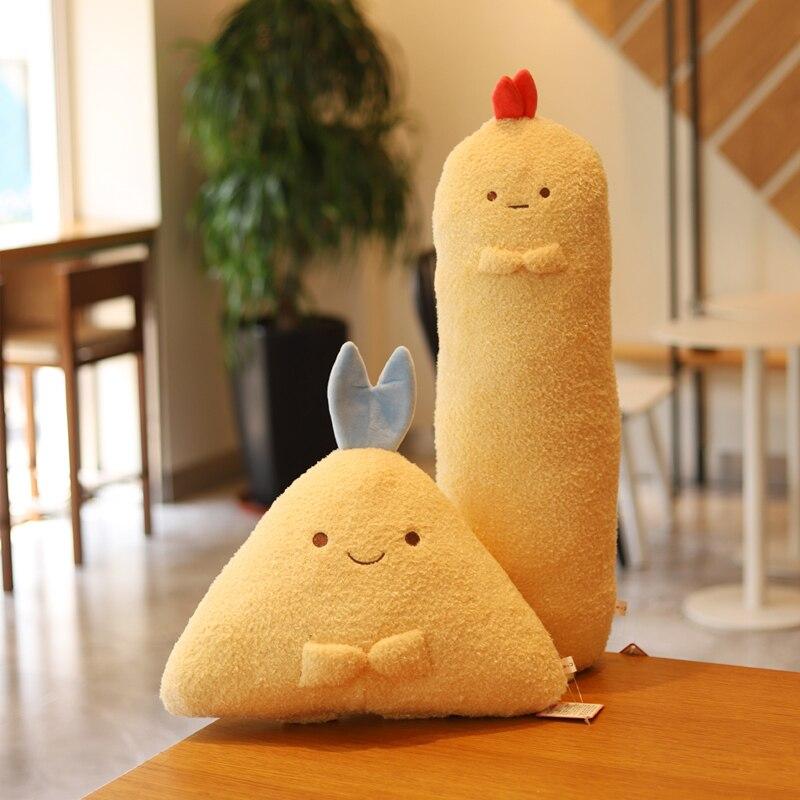 Plüschtiere Tempura Garnelen – Japanische frittierte Garnelen Kuscheltiere für Kinder